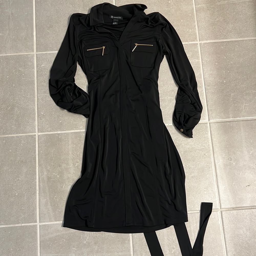 INC tie waist dress